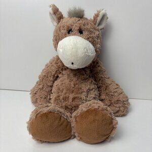 Nat & Jules Demdaco Horse 13"  Stuffed Animal Plush Tan Brown